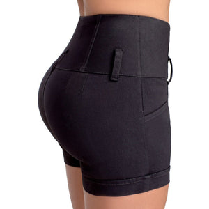Colombian Butt Lifter High-waisted Shorts with Inner Girdle