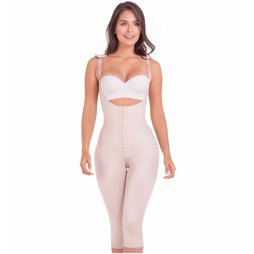 Postsurgical Full Body Shaper for Women | Open Bust with Front Closure